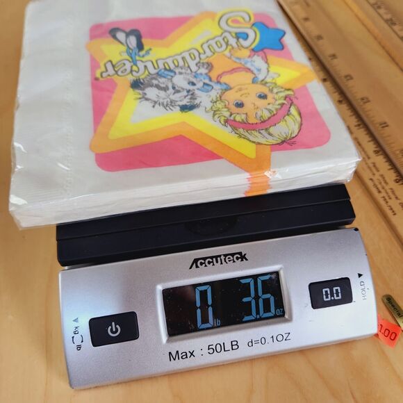 Vintage 80s Stardancer Party Napkins New Old Stock 16 Count by C.A. Reed - Picture 4 of 4